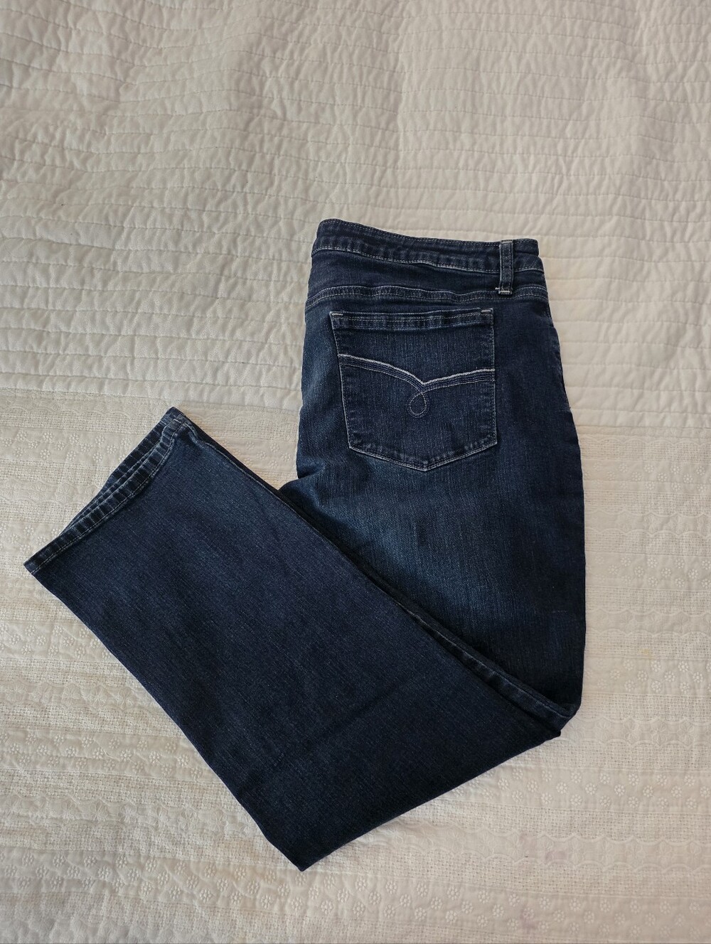 Lee Riders Mid Rise Straight Leg Dark Wash